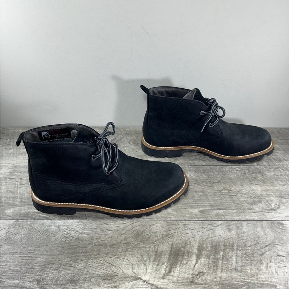 Kodiak Chukka Men’s Waterproof Black Leather Lace Up Booties Boots Size 9.5